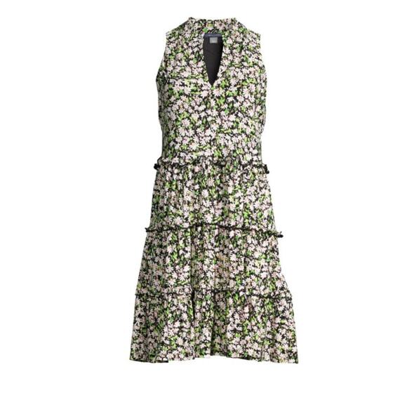 Tommy Hilfiger Floral Multi-Color Tiered Shift Dress Size 6 Womens Sleeveless - Picture 7 of 13